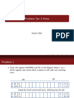 Problem Set 3 Hints: Rotate, Bubble Sort, External Memory Sort