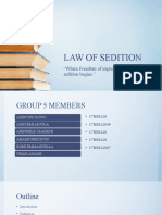 LAW OF SEDITION Group 5