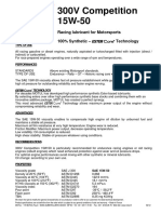 300V Competition 15W-50: Racing Lubricant For Motorsports 100% Synthetic