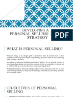 A Personal Selling Strategy: Developing