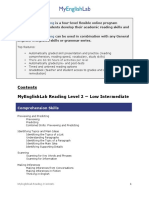 Myenglishlab Reading Level 2 Low Intermediate: English