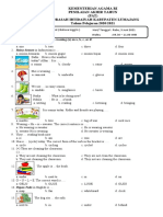 Kementerian Agama Ri Penilaian Akhir Tahun (PAT) Madrasah Ibtidaiyah Kabupaten Lumajang Tahun Pelajaran 2020/2021