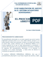 Procedimiento Abreviado. Curso