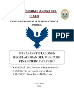 Otras Instituciones Reguladoras Del Mercado Financiero Peruano