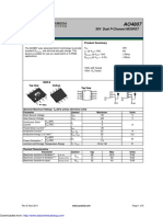 General Description Product Summary: 30V Dual P-Channel MOSFET