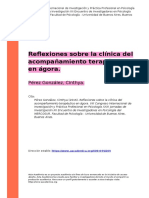 9 - Reflexiones Sobre La Clinica Del Acompanamiento Terapeutico en Agora...