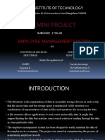 Fs Mini Project: Employee Management System