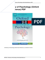 Dictionary Psychology Oxford Quick Reference