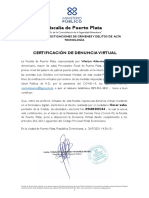 Certificado de Denuncia Virtual Omar Xaba DF 26 - 7 - 2021 14 - 26 - 13