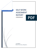 Self Work Assesment: Censor Black