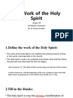 The Work of The Holy Spirit