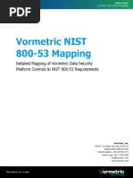 Detailed Mapping Vormetric Data Security Platform Controls To Nist 800 53 Requirements PDF 1 W 1131