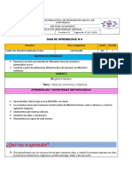 Guía de Castellano # 4 Clases de Oraciones y Los Adjetivos