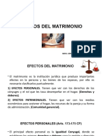 Efectos Del Matrimonio