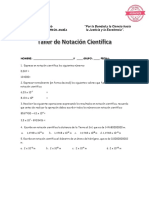 Taller de Notación Cientifica Parte A