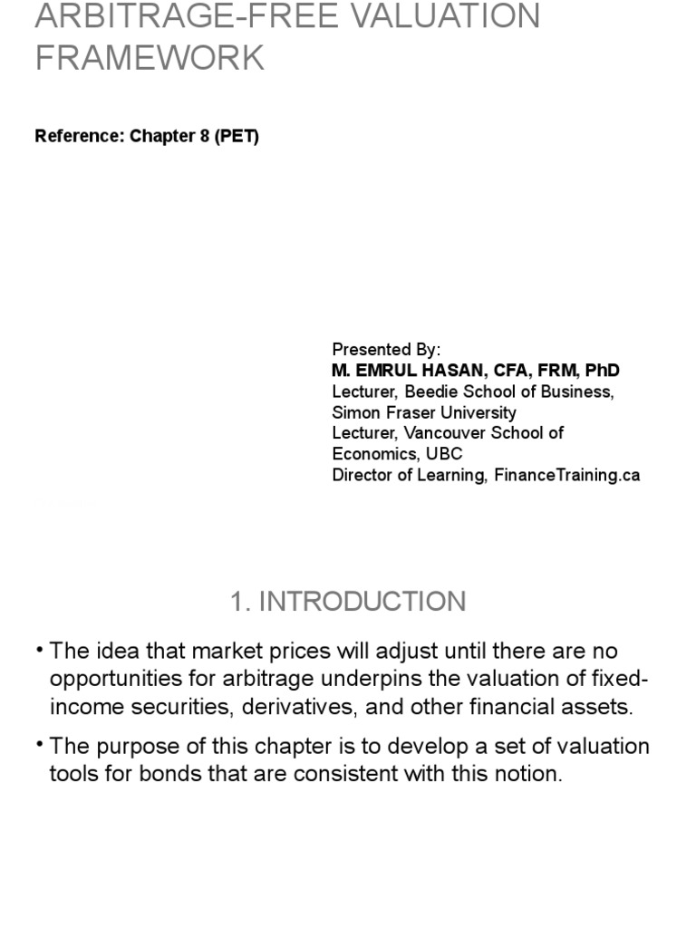 Fixed-Income Arbitrage-Free Valuation Framework (Binomial Tree) | PDF ...