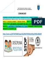 Comunicado Urgente para Padres y Madres de Familia de La Ie Mariscal Caceres