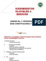 Procedimientos policiales básicos: introducción a la base constitucional y legal