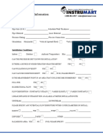 Flow Application Information Form