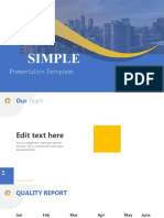 Simple presentation template