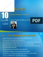 ETIK UMB 10 Etika Dan Manajemen Profesional