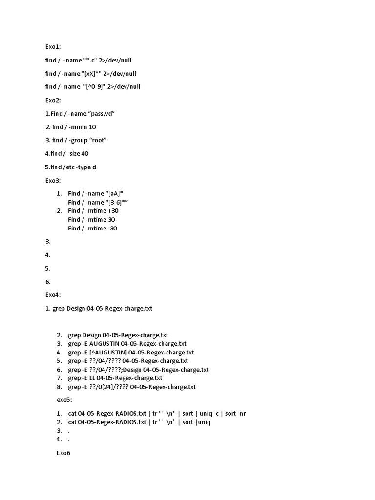 Exo 1 | PDF