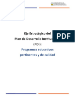 Plan de trabajo_PDI_Programas educativos pertinentes y de calidad