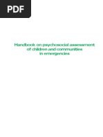 Handbook on Psychosocial Assessment