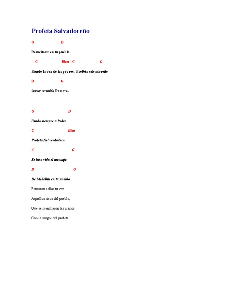 Resucitaste en tu pueblo: letra y acordes | PDF