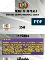 Direccion General Territorial Militar: Bolivia