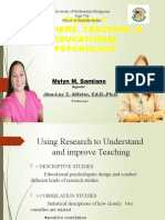 Understanding Teaching Through Research