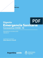 Digesto Emergencia Sanitaria Coronavirus COVID-19. Recopilación normativa 2021 - Volumen II