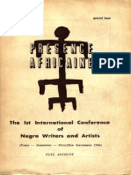 Présence Africaine 1956 - Encontro Artstas e Escritores