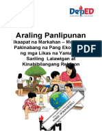 AP3 - Q4 - M2 - Tagalog - Pakinabang Na Pang Eknomiko NG Mga Likas Na Yaman Sa Sariling Lalawigan