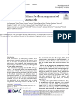 2019 WSES Guidelines For The Management of Severe Acute Pancreatitis