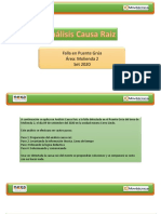 Analisis Causa Raiz de Molienda 2 Street