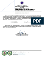 Cluster 8A Secondary Schools: Department of Education