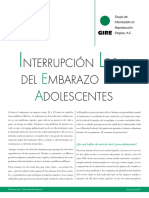 Interrupcion Legal Del Embarazo para Adolescentes - 2007