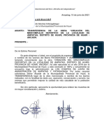 carta 001-2021 TRANSFERENCIA DE MINICOMPLEJO DE AMPATAG 