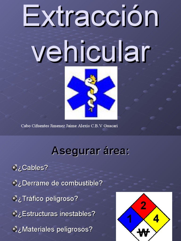 EXTRACCIÓN VEHICULAR