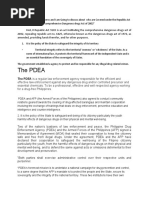 The Pdea: The PDEA Is A Regular Law Enforcement Agency Responsible For The Efficient and