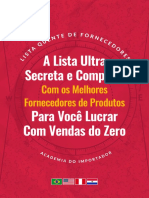 Lista Quente de Fornecedores