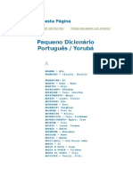 7128466 Livro Dicionario de Portugues e Ioruba