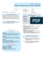 Hazardous Substance Fact Sheet: Right To Know