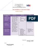 Math Lupet: Analysis of Result and Outcome