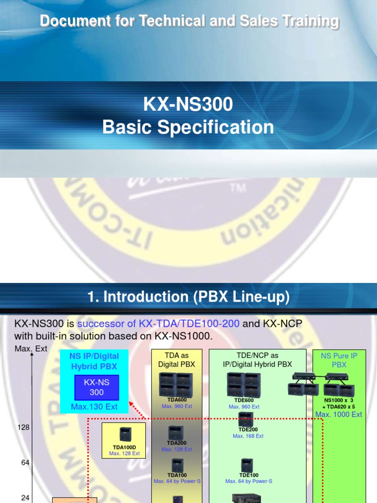 KX-NS300 Technical Training Overview | PDF | Internet | Information Age