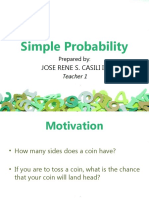 Simple Probability: Jose Rene S. Casili Iii