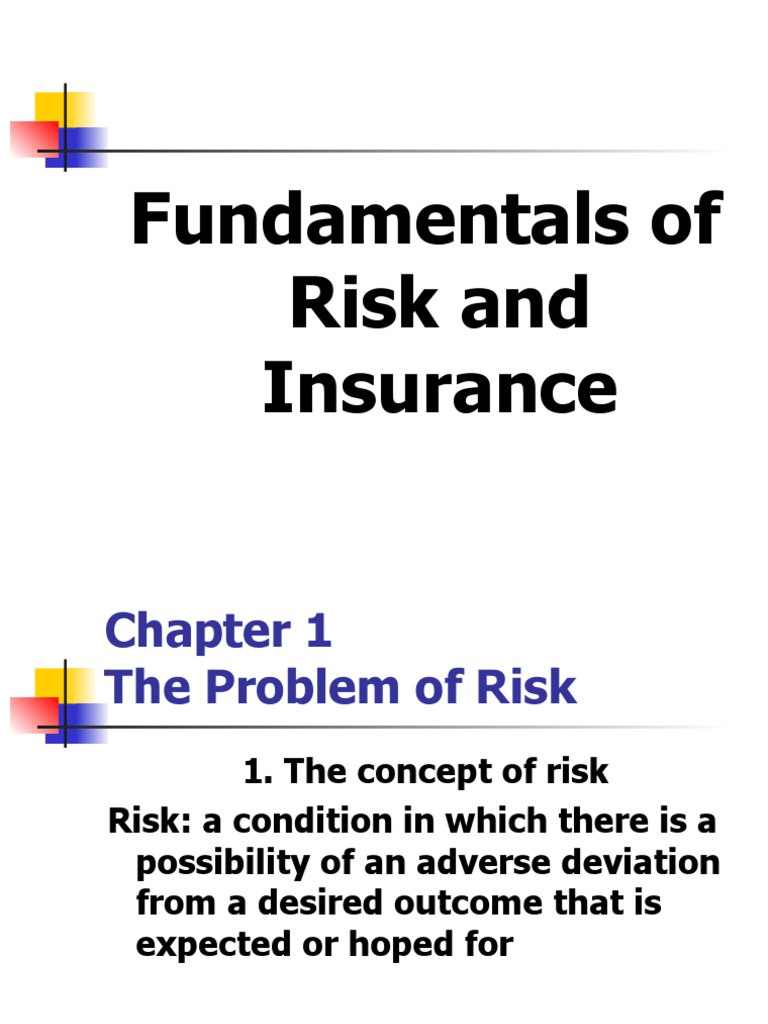 Risk Management and Insurance Basics | PDF | Insurance | Risk