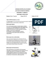 Tipos de Microscopios y Tinciones