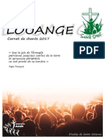 Carnet de Louange 2017